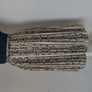 NWOT J. Crew Snake Print Pleated Skirt